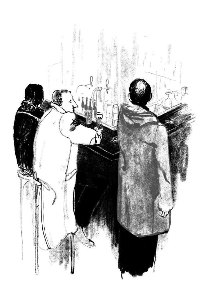 Smelly coat illustration from Freedom of Drinking